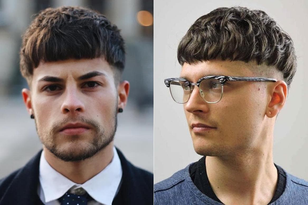 Первое фото - Men’s Hairstyle Now, второе фото - Pinterest